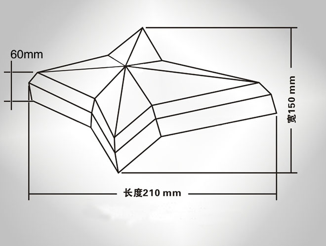 四角星LED點(diǎn)光源內控七彩規格